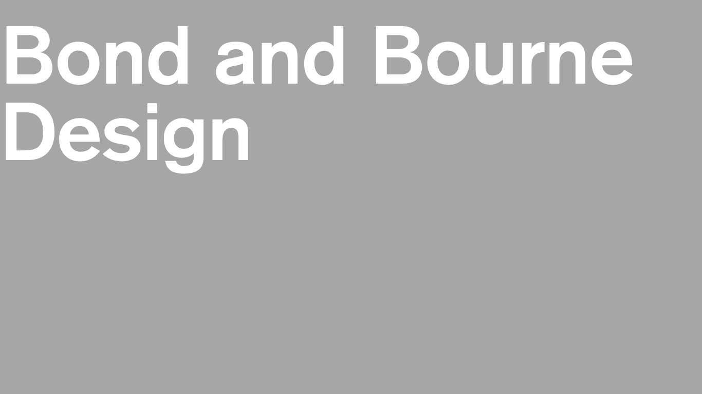 Bond and Bourne Design Communications Graphic Websites